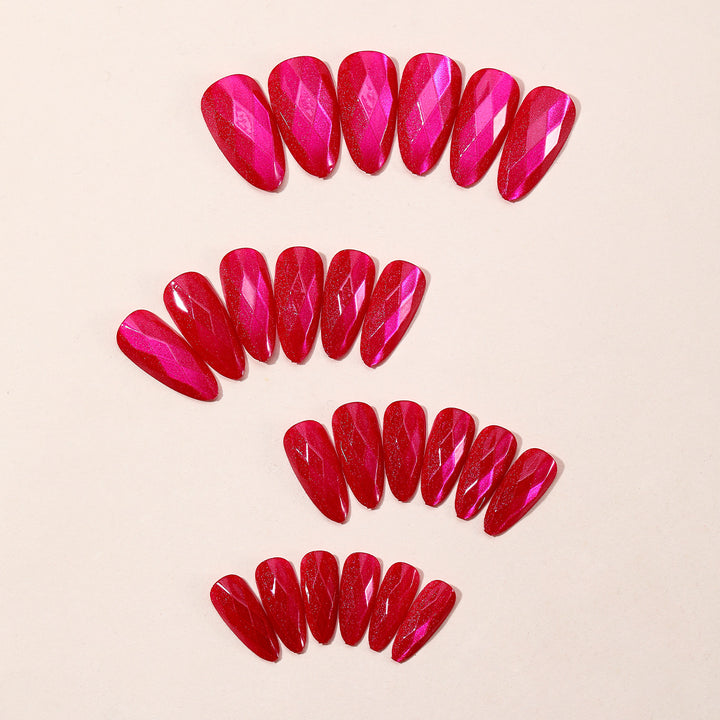Shimmering Stiletto Nail Art Extensions Bowlift