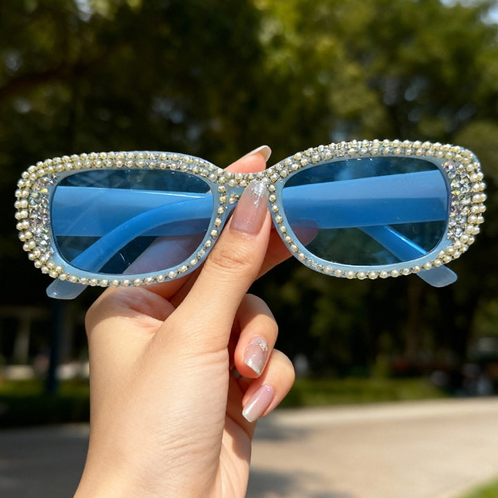 Rhinestone-Embellished Fashion Sunglasses Bowlift