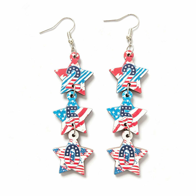 Women take statement earrings with cowboy hat heart and bow pendant Bowlift
