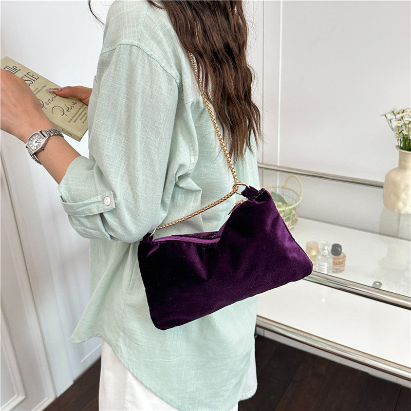WoElegant Velvet Clutch Bag Bowlift