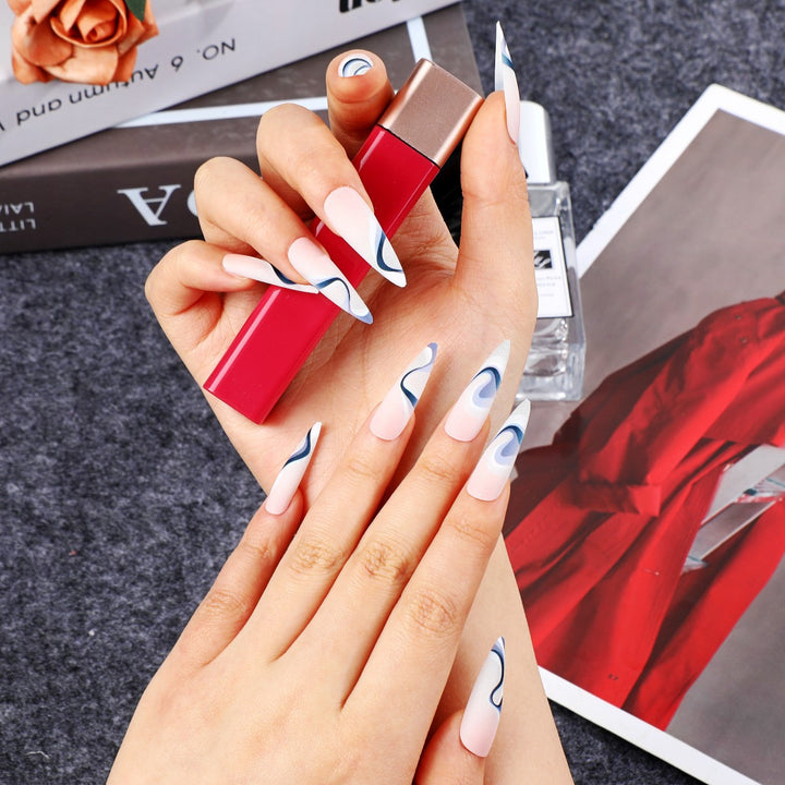 Professional artificial nails with elegant designs Bowlift