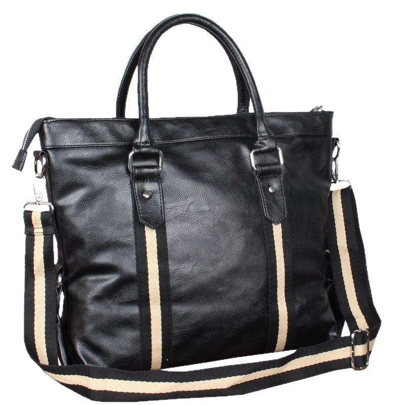 Elegant and Multifunctional Leather Briefcase Bowlift