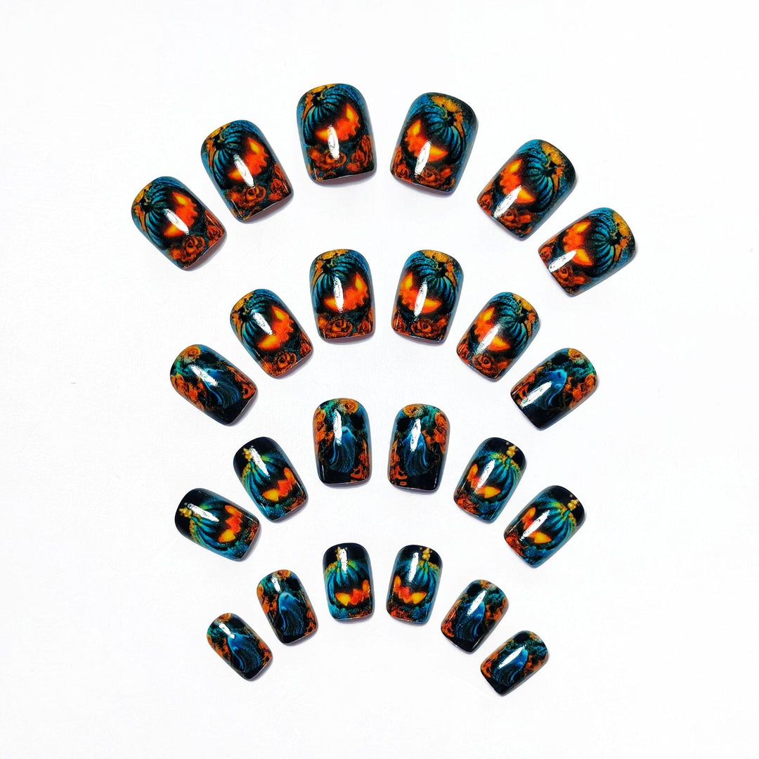 Festive Halloween-Themed 3D Nail Art Bowlift
