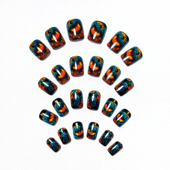 Festive Halloween-Themed 3D Nail Art Bowlift
