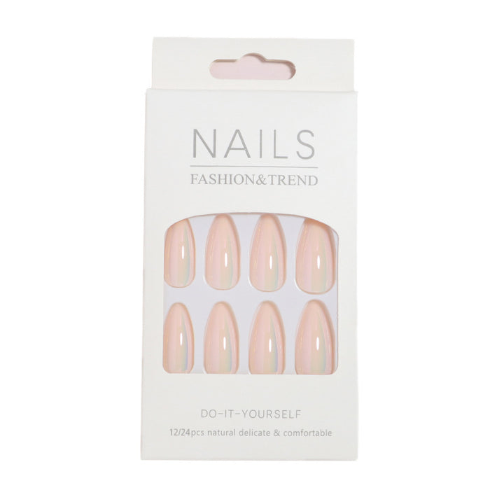 Iridescent Press-On Nail Set Bowlift