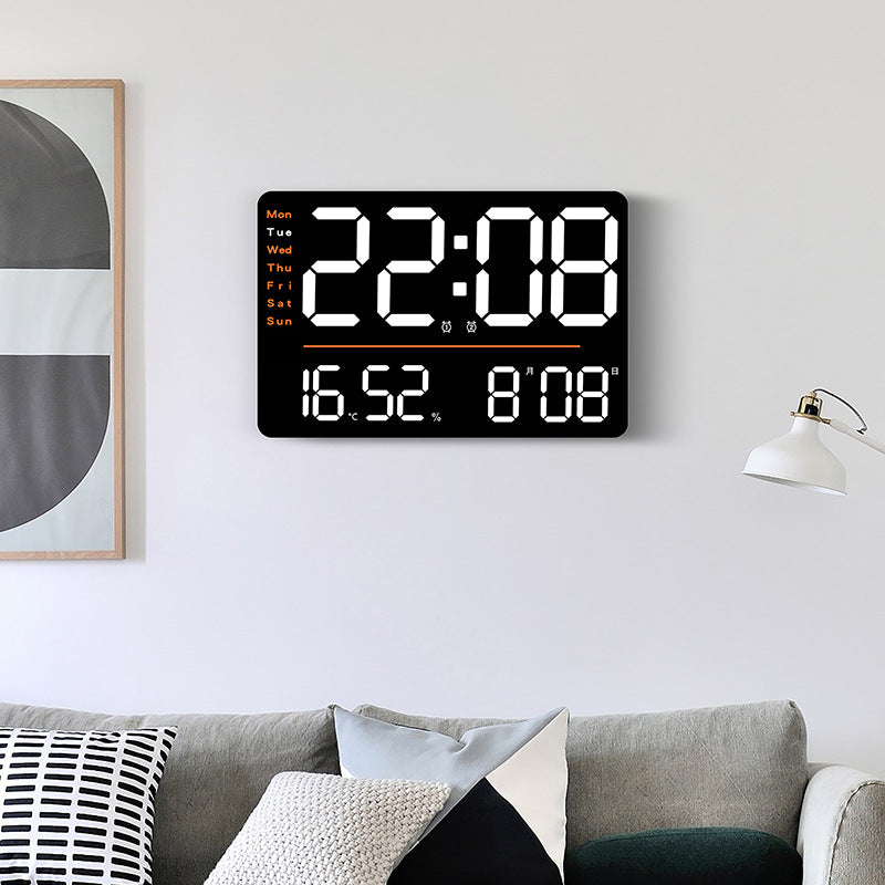 Digital Alarm Clock with Multifunction Temperature and Day of the Week Display Bowlift