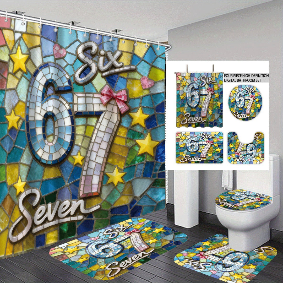 Colorful Dessert-Themed Bathroom Set Bowlift