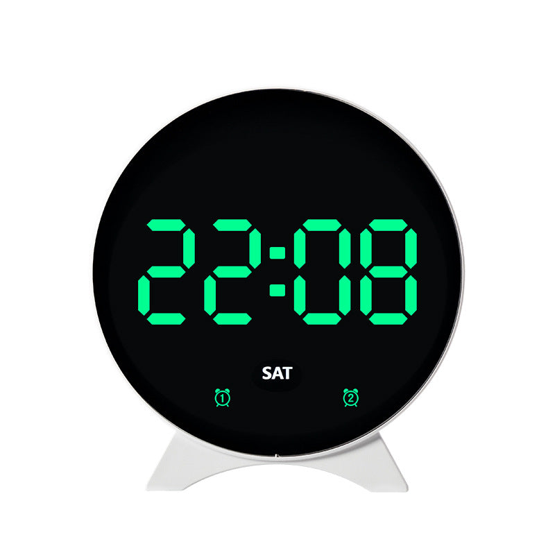 Digital alarm clock with large LED display and adjustable light sensor Bowlift