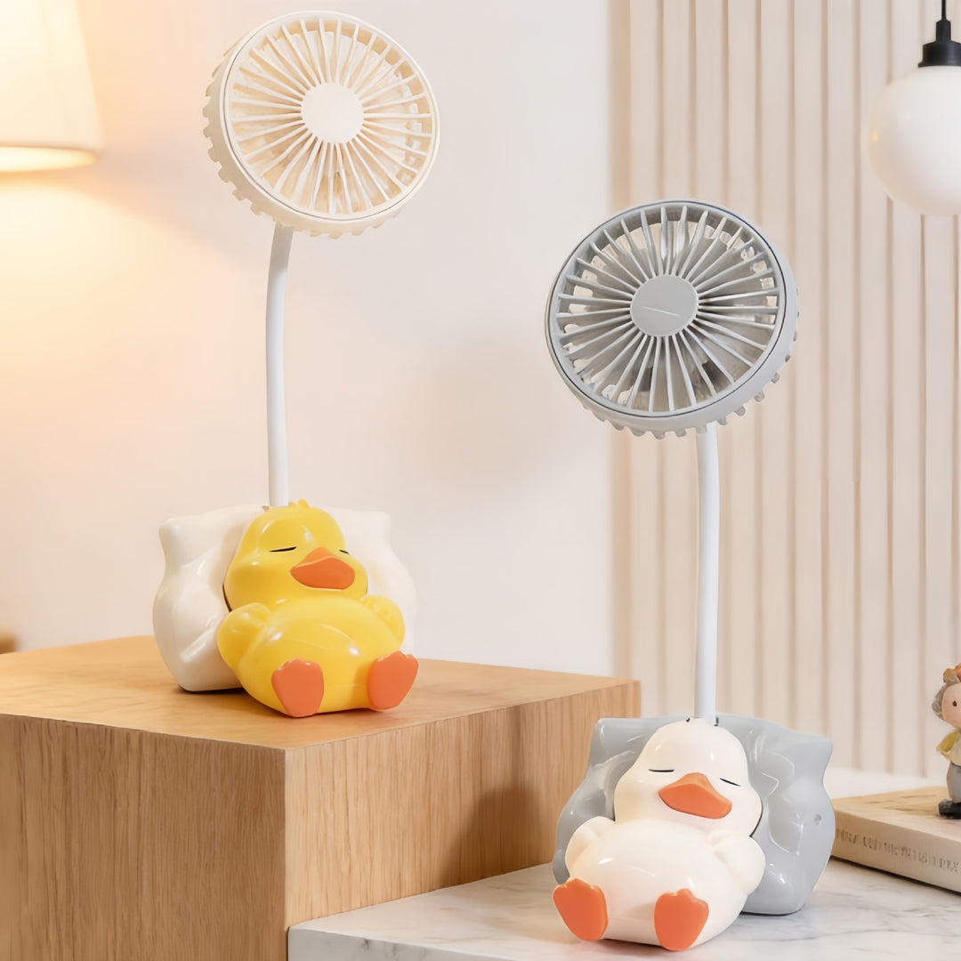 Ladies Funny USB Table Fan with Animal Design Bowlift