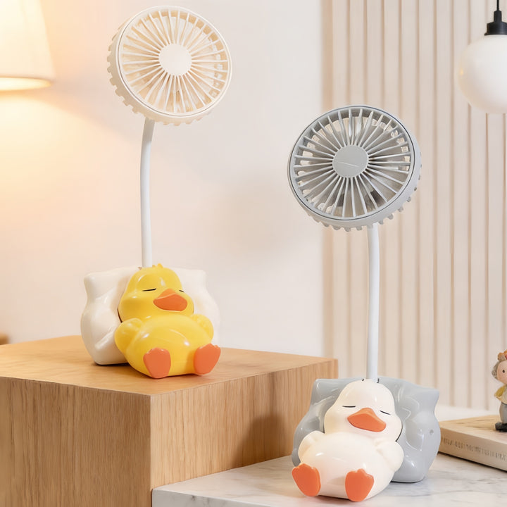 Ladies Funny USB Table Fan with Animal Design Bowlift