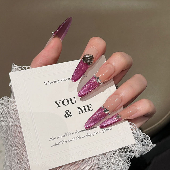 Glamorous Stiletto Nail Art Extensions Bowlift
