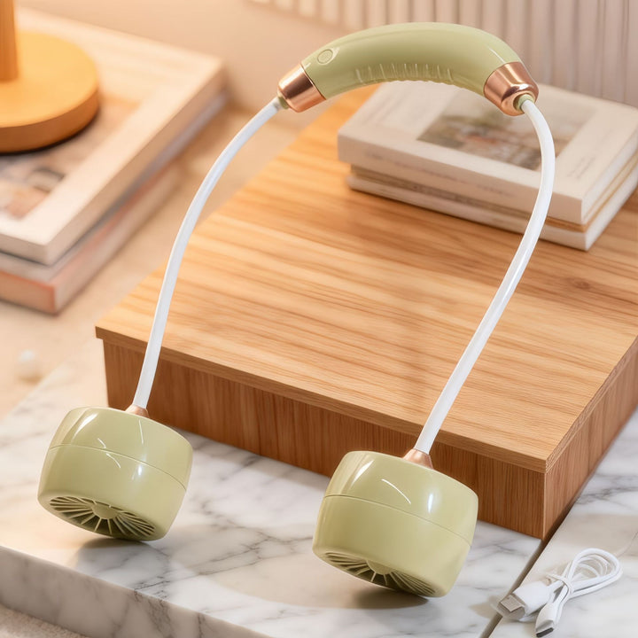 Ladies Portable Neck Fan with Flexible Design Bowlift