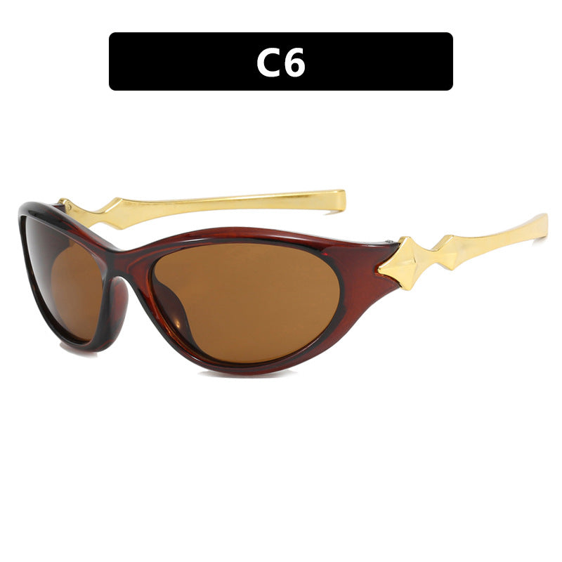 Ladies' sunglasses in an elegant retro style with eye-catching lenses Bowlift