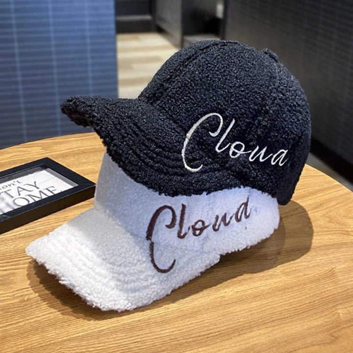 Women's Fluffy Textured Baseball Cap Bowlift