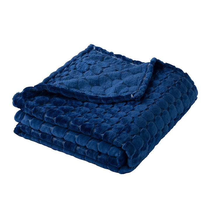 Ladies Soft and Luxurious Plush Blanket with Detailed Rib Structure Bowlift