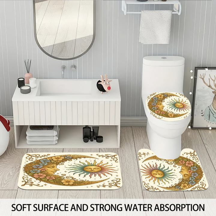 Celestial-Themed Four-Piece Bathroom Décor Set Bowlift