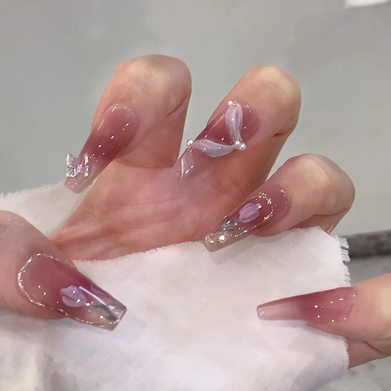 Artistic Stiletto Nail Art Bowlift