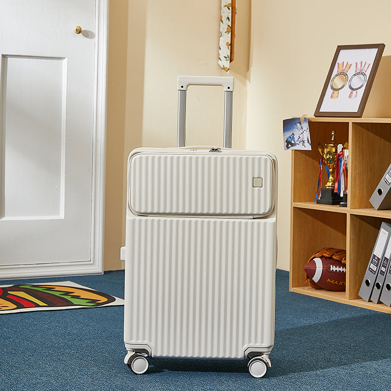 Unisex Versatile Expandable Hard Shell Travel Suitcase Bowlift