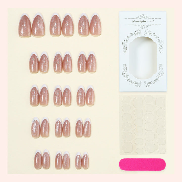 Premium Glittery Press-On Nail Set Bowlift