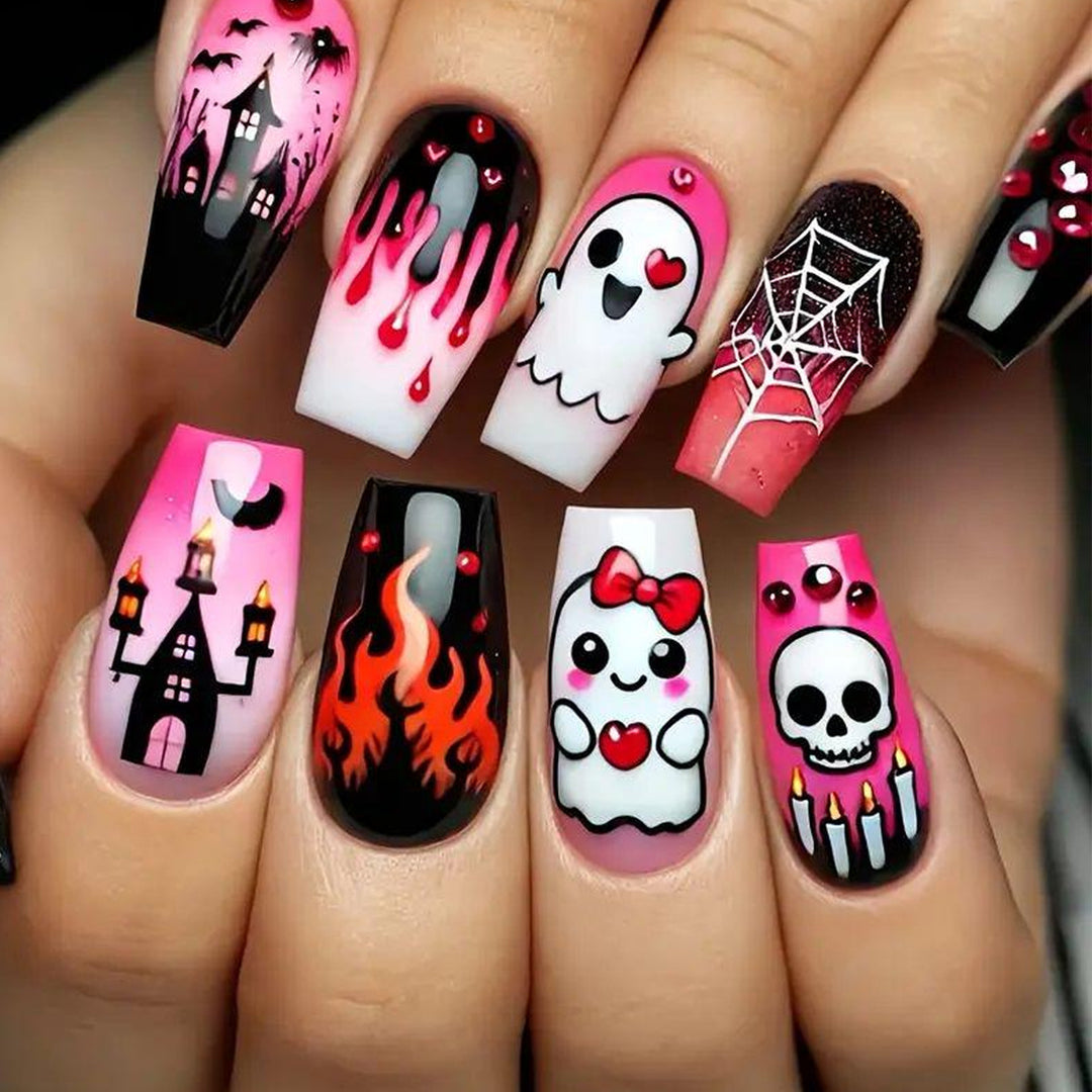 Creative Halloween Nail Art Set Bowlift