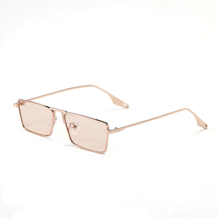 Women's elegant square sunglasses with narrow metal frame and UV protection Bowlift