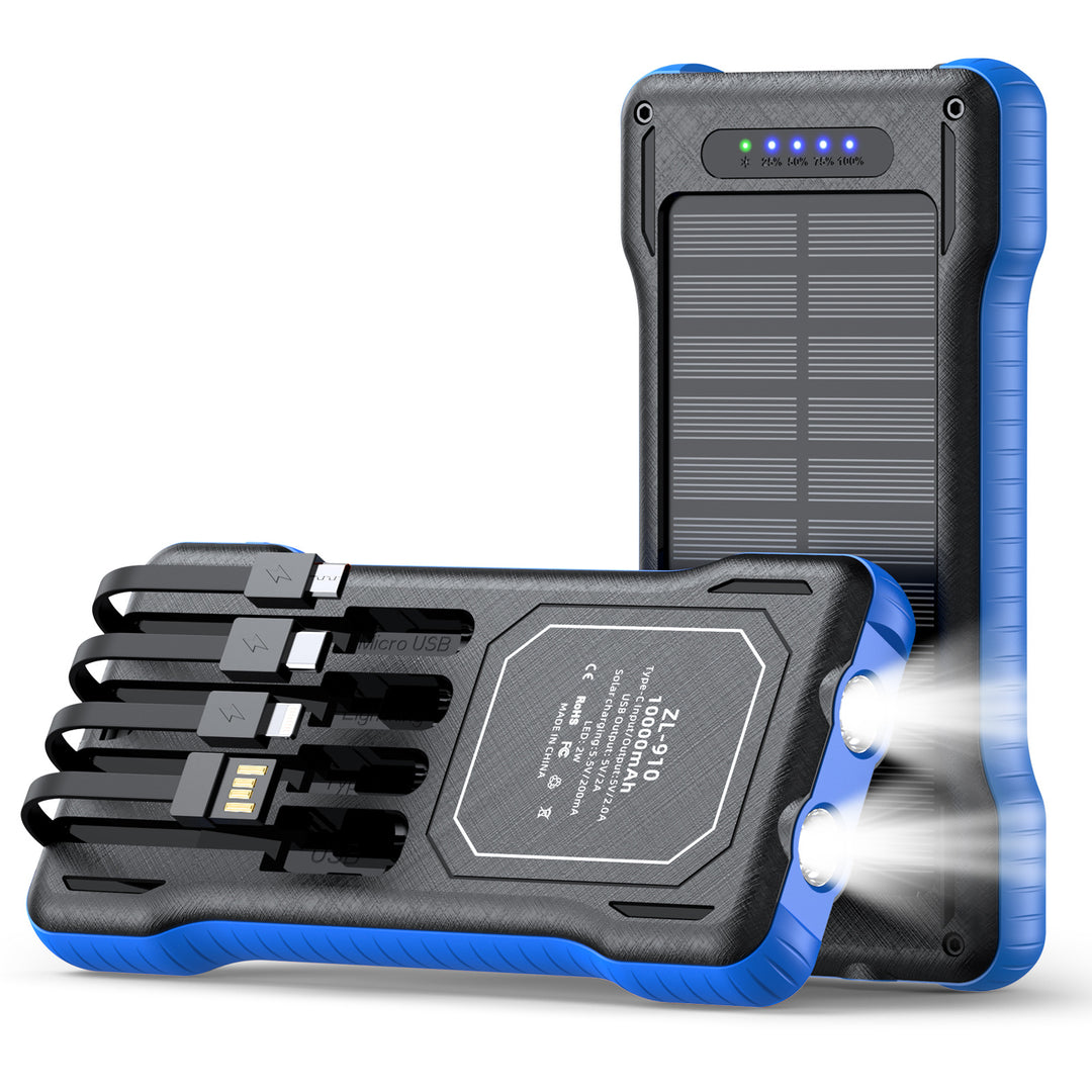 Solar Powerbank with Integrated LED Light Bowlift
