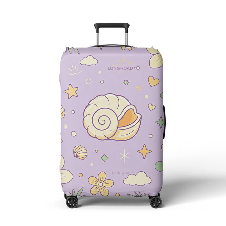 Women's suitcase cover with cheerful Bowlift motif