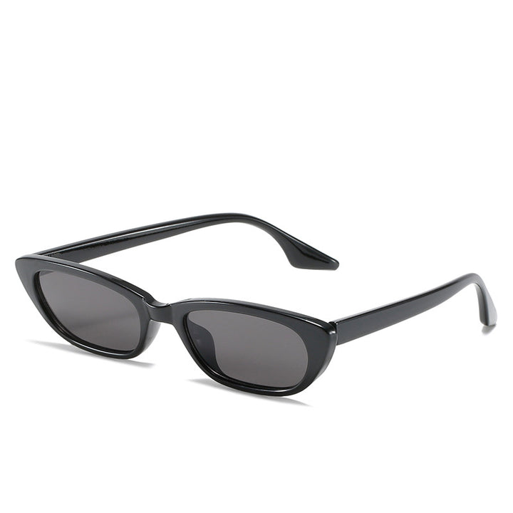 Women's modern sunglasses in trendy cat-eye style with transparent frame Bowlift
