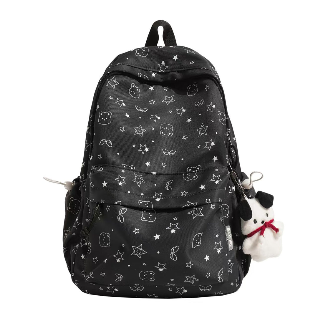 Multi-Pocket Character-Themed Backpack Bowlift
