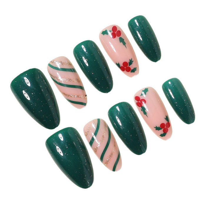 Festive Holiday Nail Art Wraps Bowlift