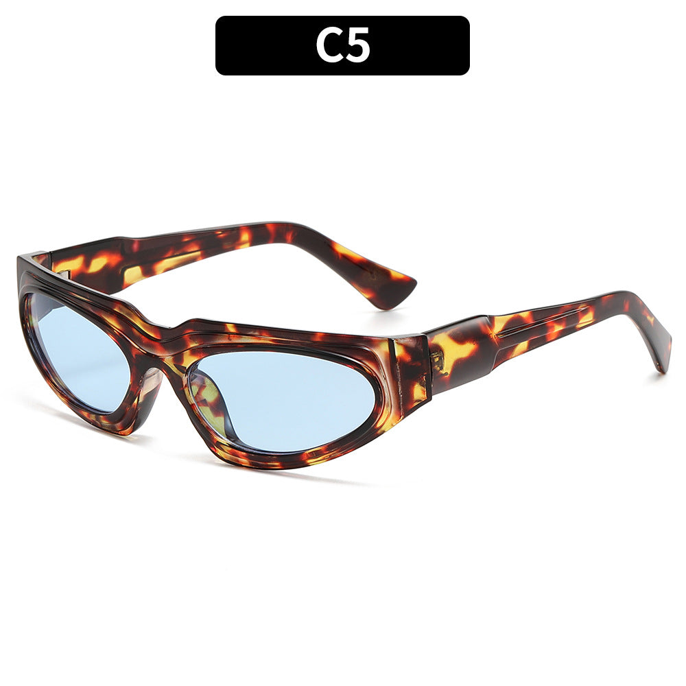 Sleek Retro Shield Sunglasses