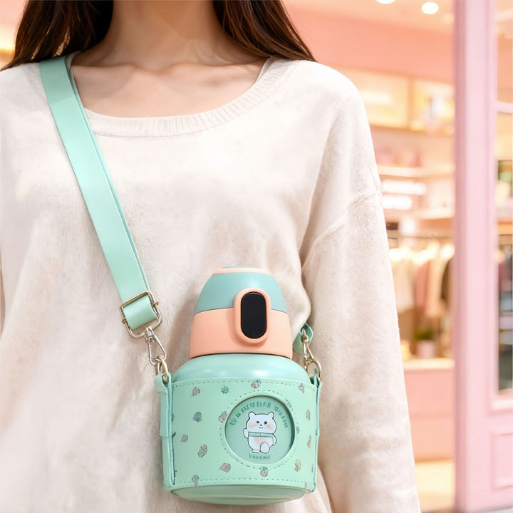 Ladies Insulated Water Bottle with cute animal design Bowlift