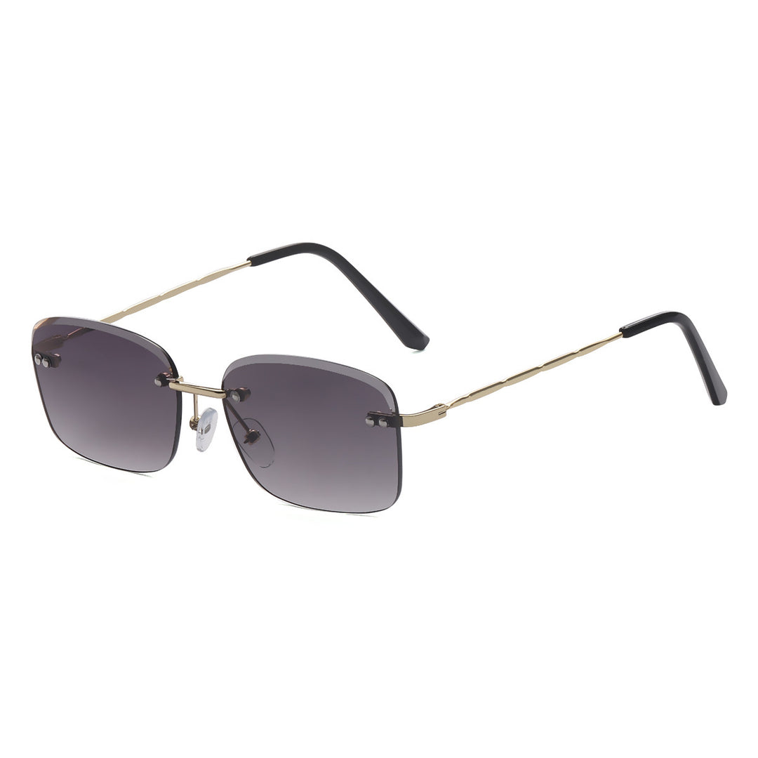Women's square sunglasses with polarized lenses and elegant metal frame Bowlift