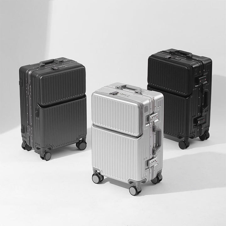 Stylish Multi-Compartment Hard-Shell Travel Suitcase