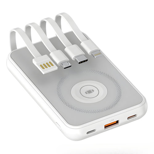 Portable power bank with wireless charging function and integrated smart technology Bowlift