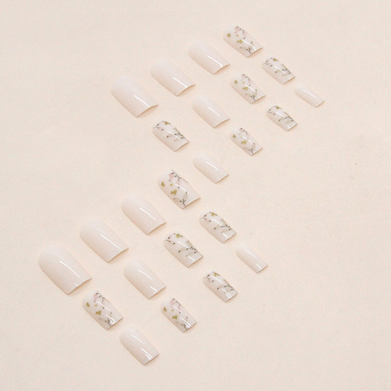 Botanical Press-On Nail Art Bowlift