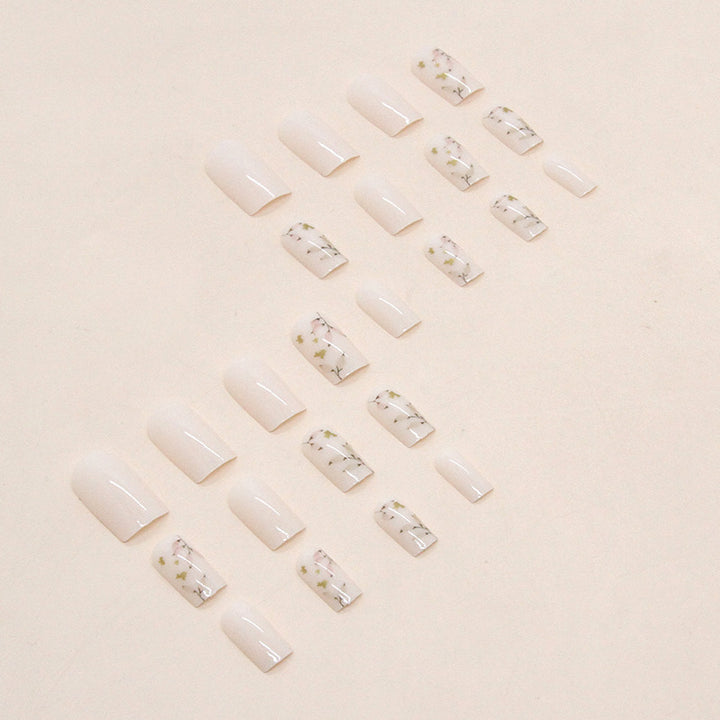 Botanical Press-On Nail Art Bowlift