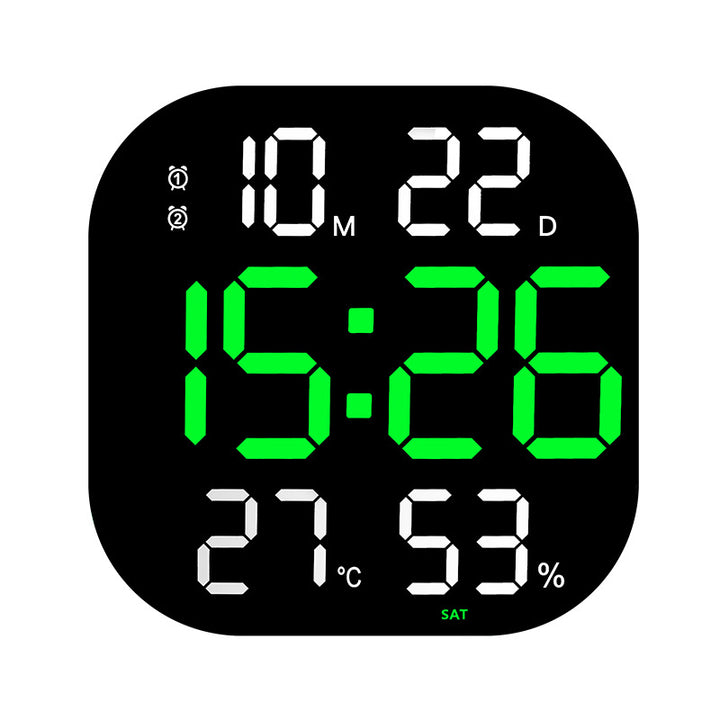 Digital Alarm Clock with Thermometer and Hygrometer Bowlift