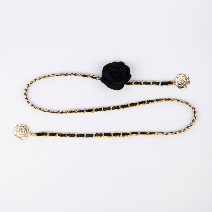 Fashionable chain belt with rose details Bowlift