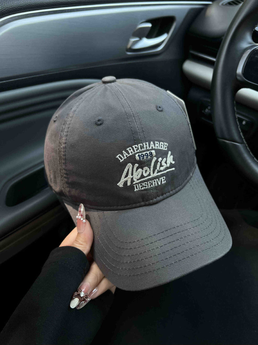 Men's Casual Distressed Graphic Cap Bowlift