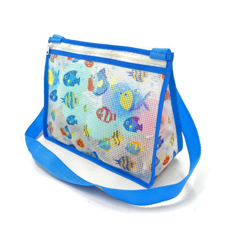 Mesh Beach Bag with Practical Zipper Bowlift