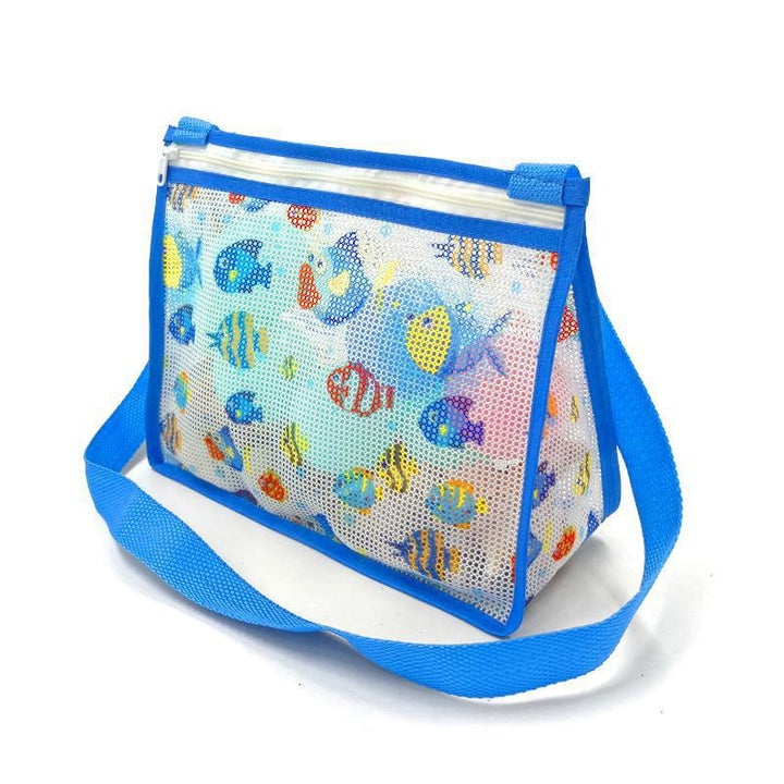 Mesh Beach Bag with Practical Zipper Bowlift