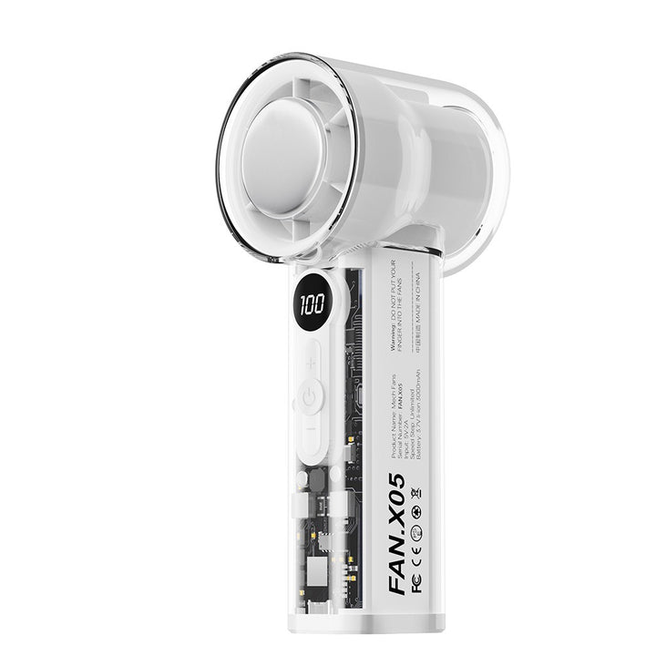 Women Portable Hand Fan with Powerful Speed Control Bowlift