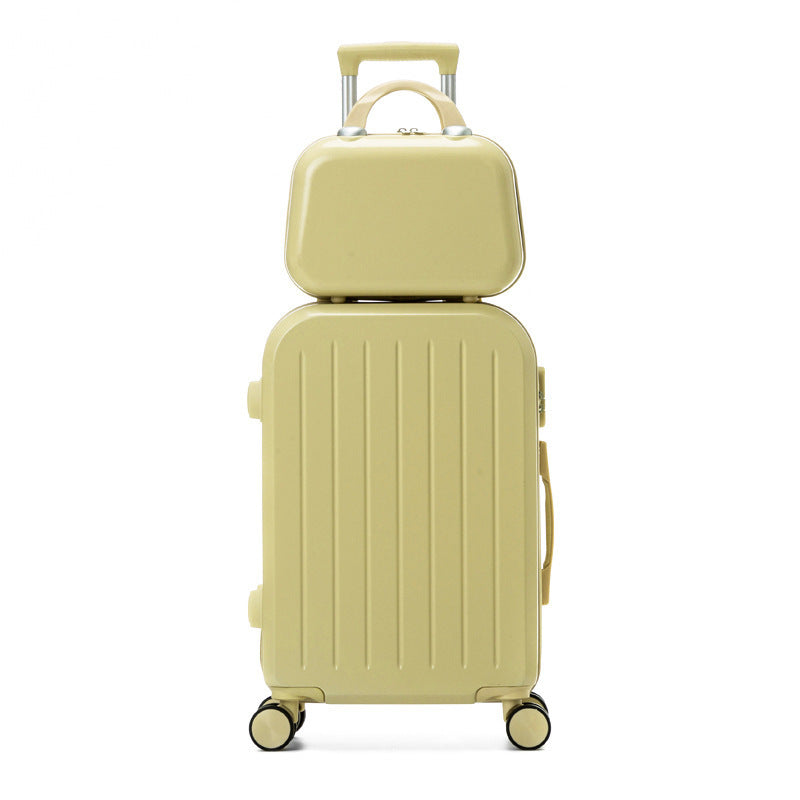 Dual-Layer Hard-Shell Travel Suitcase Bowlift