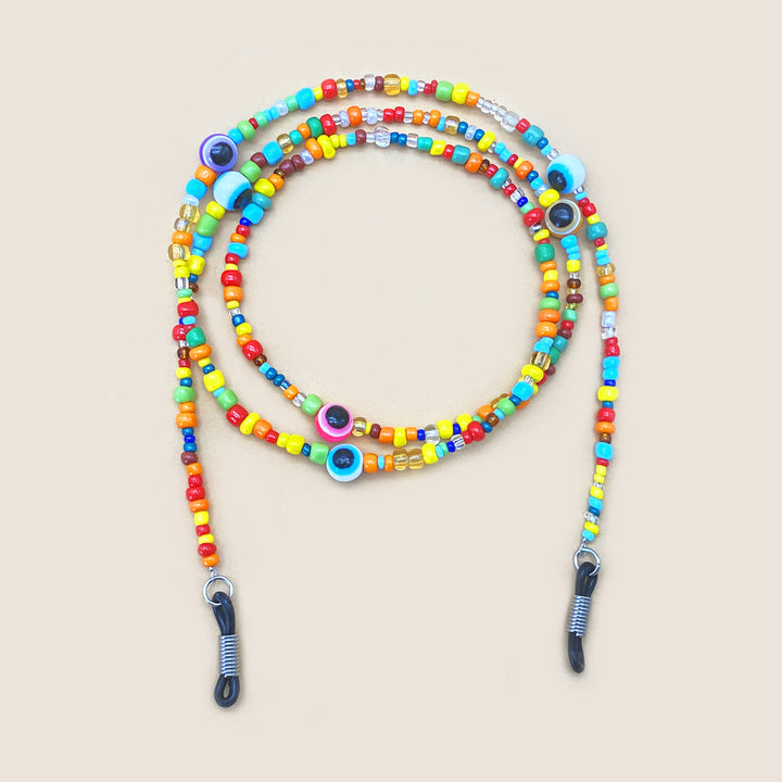 Colorful Beaded Eyewear Retainer Bowlift