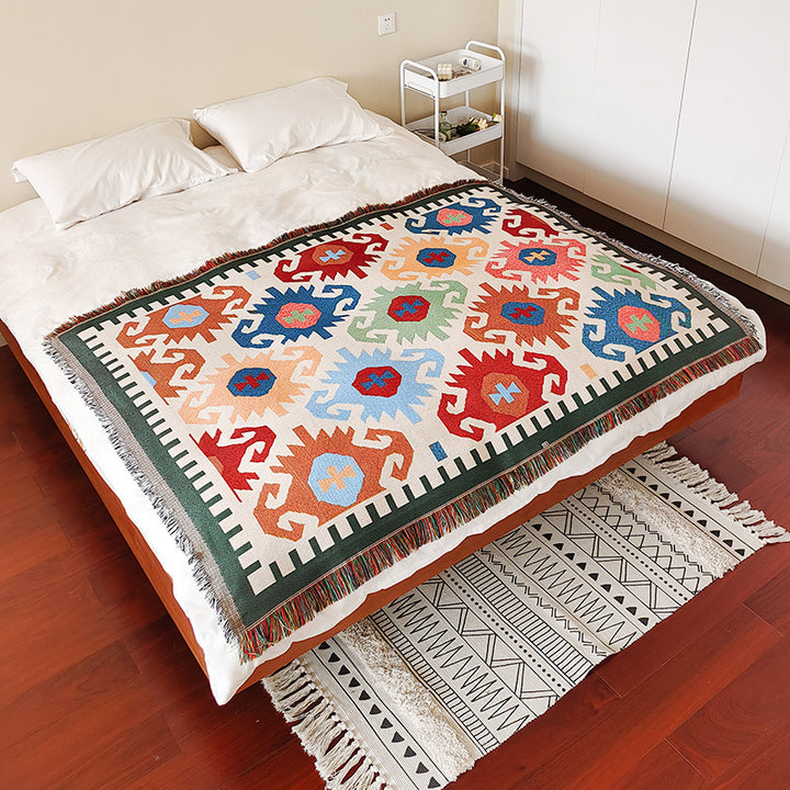 Bohemian Patterned Throw Blanket