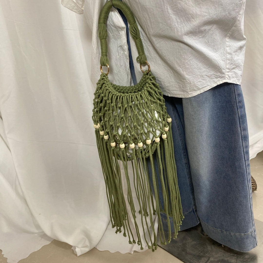 Artisanal macramé shoulder bag Bowlift