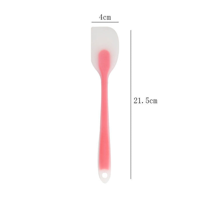 Heat-Resistant Long-Handle Silicone Spatula Scraper with Flexible Rounded Head Bowlift