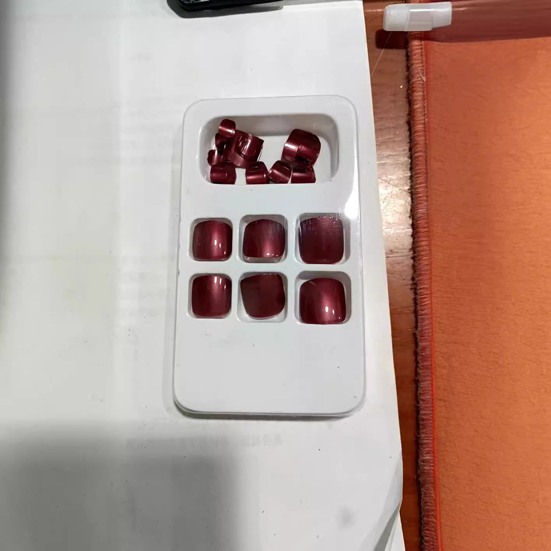 Premium Glossy Press-On Nail Set Bowlift