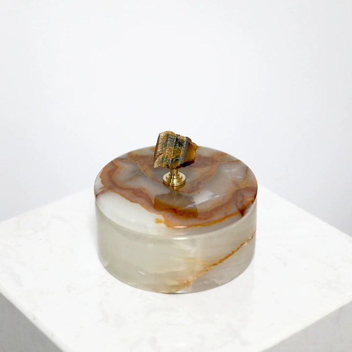Decorative Stone Jewelry Box